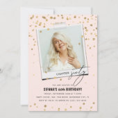 Hoofdstuk Sixty Fun Moderne foto 60e verjaardag Kaart (Voorkant)