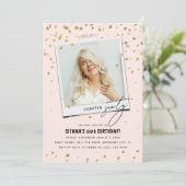 Hoofdstuk Sixty Fun Moderne foto 60e verjaardag Kaart (Staand voorkant)