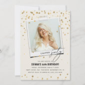 Hoofdstuk Sixty Fun Moderne foto 60e verjaardag Kaart (Voorkant)