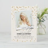 Hoofdstuk Sixty Fun Moderne foto 60e verjaardag Kaart (Staand voorkant)