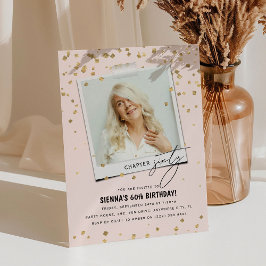 Hoofdstuk Sixty Fun Moderne foto 60e verjaardag Kaart