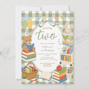 Hoofdstuk twee boek thema tweede verjaardagsuitnod kaart