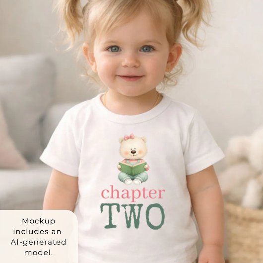 Hoofdstuk Twee Teddys Beer Boek Meisje Leeftijd 2 T-shirt