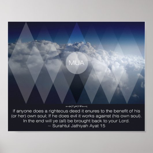 Hoofdstuk van de Kneeling Verse 15 Poster (Voorkant)