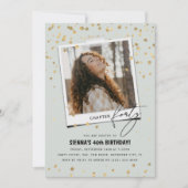 Hoofdstuk Veertig Leuke Moderne Foto 40e Verjaarda Kaart (Voorkant)