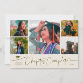 Hoofdstuk Voltooid Crème Kleur Grad Multi Foto Aankondiging (Voorkant)