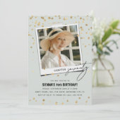 Hoofdstuk Zeventig Leuke Moderne Foto 70e Verjaard Kaart (Staand voorkant)