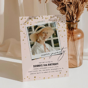 Hoofdstuk Zeventig Leuke Moderne Foto 70e Verjaard Kaart