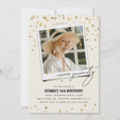 Hoofdstuk Zeventig Leuke Moderne Foto 70e Verjaard Kaart (Voorkant)
