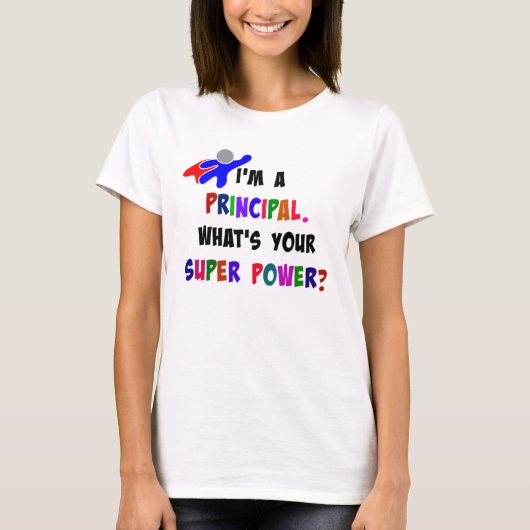 Hoofdsuperheld Humor T-shirt (Voorkant)