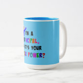 Hoofdsuperheld Tweekleurige Koffiemok (Voorkant rechts)