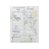  hoofdtakenlijst notitieblok (Linkerzijde)