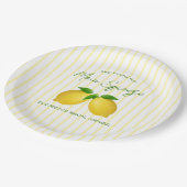 Hoofdtang Lemon Bruiloft Papieren Bordje (Gekanteld)