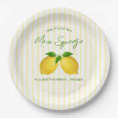 Hoofdtang Lemon Bruiloft Papieren Bordje (Voorkant)