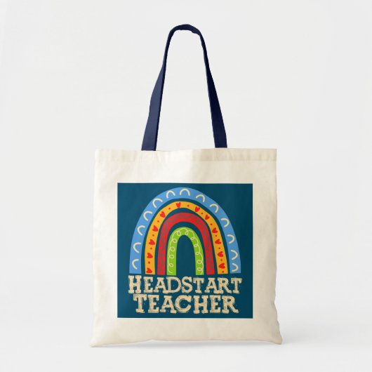 HOOFDTEACHT regenboogkleurig achteraan Tote Bag (Voorkant)