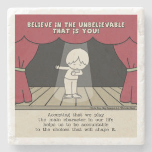 Hoofdteken Stenen Onderzetter