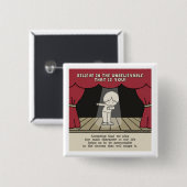 Hoofdteken Vierkante Button 5,1 Cm (Voorkant /achterkant)