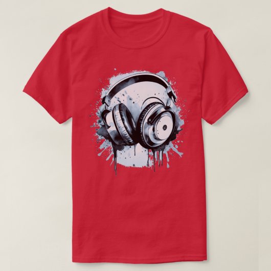 Hoofdtelefoon 2 t-shirt (Design voorkant)