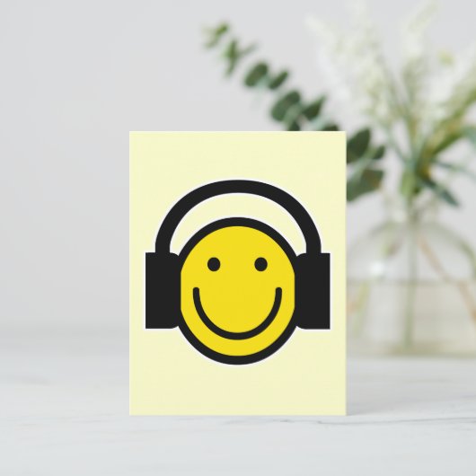 Hoofdtelefoon Briefkaart (Staand voorkant)