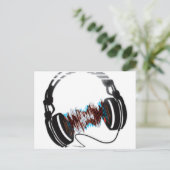 Hoofdtelefoon Briefkaart (Staand voorkant)