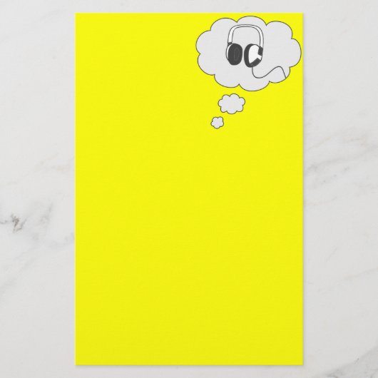 hoofdtelefoon briefpapier (Voorkant)