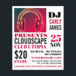 Hoofdtelefoon, DJ, Club Event Adverteren Flyer<br><div class="desc">Hoofdtelefoons,  DJ,  Club Event Adverteren brochures door de Visitekaartje winkel.</div>