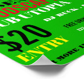 Hoofdtelefoon, DJ, Club Event Adverteren Poster (Hoek)