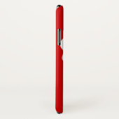 Hoofdtelefoon DJ met de naam rode en witte hoofdte Case-Mate iPhone Case (Achterkant / rechts)