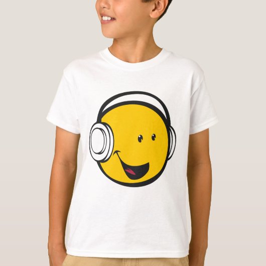 Hoofdtelefoon Emoji T-shirt (Voorkant)