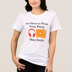 Hoofdtelefoon en Platenspeler Tri-Blend Shirt