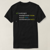 Hoofdtelefoon Focus Computer Science Programmeur C T-shirt (Design voorkant)