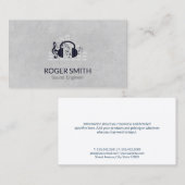 Hoofdtelefoon geluidstechnicus producent | DJ Visitekaartje (Voorkant / Achterkant)