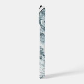 Hoofdtelefoon Hoes "Hout Wit" iPhone 15 Case (Linkerkant)