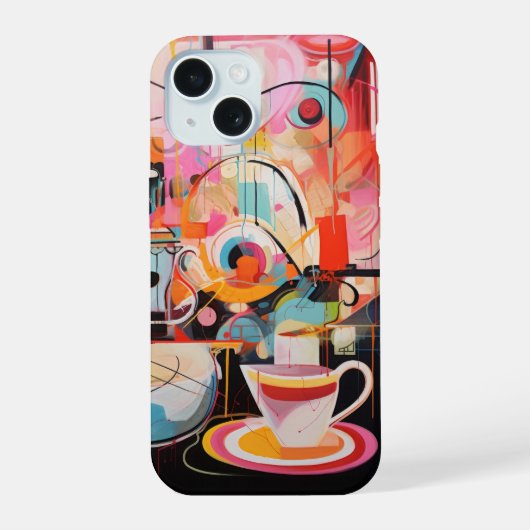 Hoofdtelefoon Hoes iPhone 15 Case (Achterkant)
