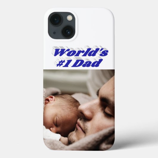 Hoofdtelefoon Hoesje blauwe tekst papa (Achterkant)