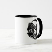 Hoofdtelefoon in de Natuur - Voel het kalm aan Mok (Voorkant rechts)