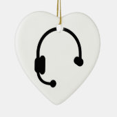 Hoofdtelefoon Keramisch Ornament (Rechts)