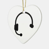 Hoofdtelefoon Keramisch Ornament (Links)