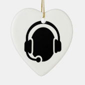 Hoofdtelefoon Keramisch Ornament (Rechts)