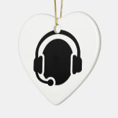 Hoofdtelefoon Keramisch Ornament (Links)