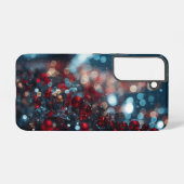 Hoofdtelefoon kerstboom stemming  samsung galaxy hoesje (Achterkant horizontaal)