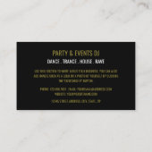 Hoofdtelefoon Logo, Professioneel DJ Visitekaartje (Achterkant)