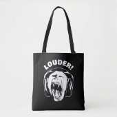 Hoofdtelefoon - Luid-tv Tote Bag (Voorkant)