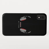 Hoofdtelefoon met mediumvolumeregelingknoppen Case-Mate iPhone case (Achterkant (horizontaal))