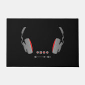 Hoofdtelefoon met mediumvolumeregelingknoppen deurmat (Voorkant)