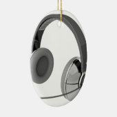 Hoofdtelefoon met microfoon keramisch ornament (Rechts)