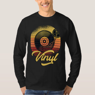 hoofdtelefoon met Vinyl Dj Music Deejay Platenspe T-shirt