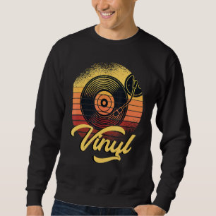 hoofdtelefoon met Vinyl Dj Music Deejay Platenspe Trui