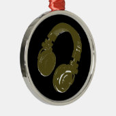 hoofdtelefoon metalen ornament (Rechts)