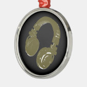 hoofdtelefoon metalen ornament (Links)